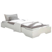 POSTELJA 90 cm   x 200 cm  , les bela  - bela, Konvencionalno, les (90/200cm) - Carryhome