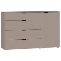 SIDEBOARD  in 135/87/43 cm  - Hellbraun/Schwarz, Design, Holzwerkstoff/Kunststoff (135/87/43cm) - Jutzler