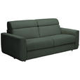 SCHLAFSOFA Cord Waldgrün  - Waldgrün/Schwarz, Design, Kunststoff/Textil (200/84/98cm) - Novel