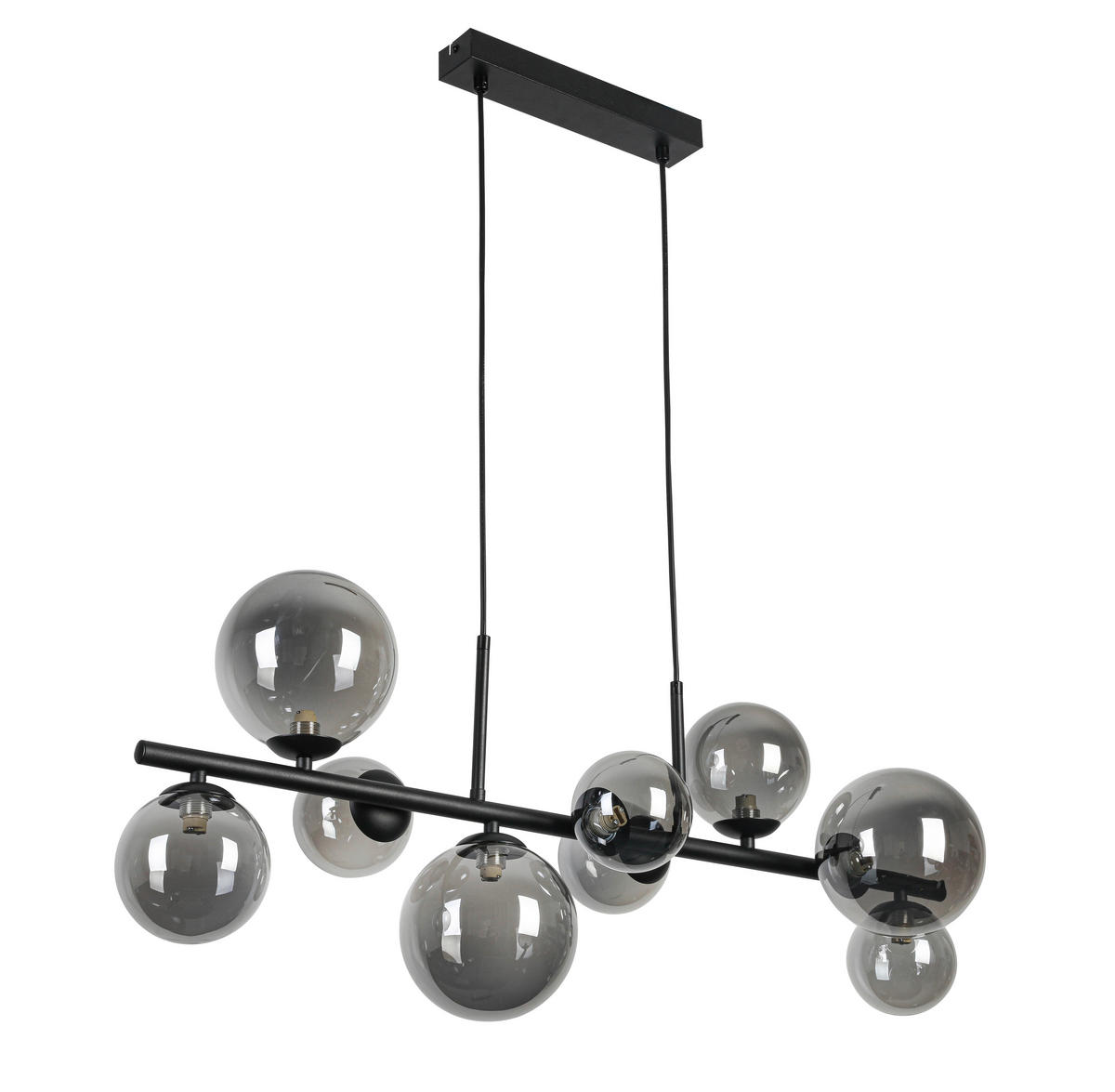 LUSTER    90/30/120 cm    - crna, Konvencionalno, staklo/metal (90/30/120cm) - Dieter Knoll