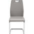 SCHWINGSTUHL Lederlook Chromfarben, Grau, Weiß - Chromfarben/Weiß, Design, Textil/Metall (44/97/60cm) - Carryhome