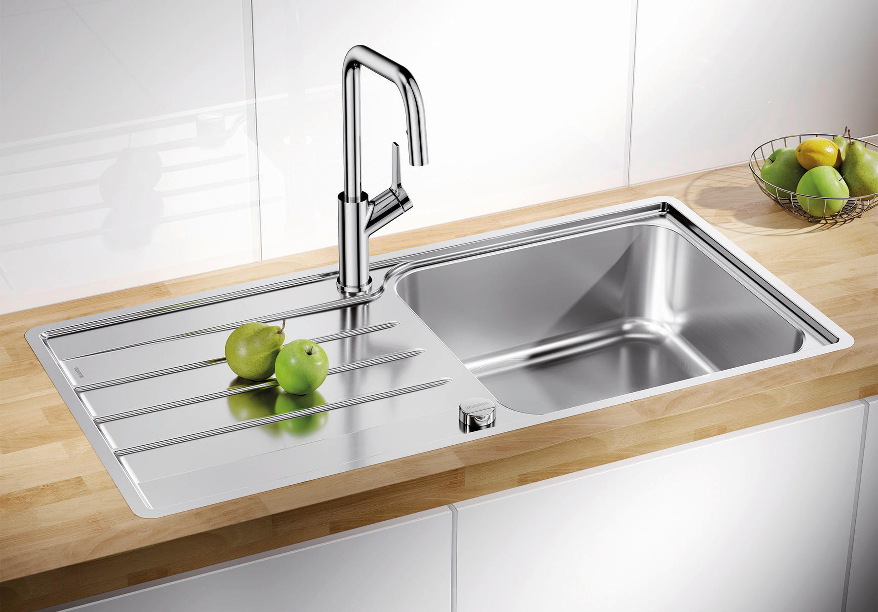 SPÜLE 523035  - Edelstahlfarben, Basics, Metall (100/20,5/50cm) - Blanco