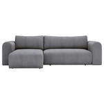 ECKSOFA in Cord Dunkelgrau  - Dunkelgrau/Schwarz, MODERN, Kunststoff/Textil (150/245cm) - Carryhome