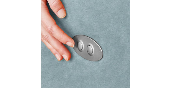 ECKSOFA  in Mikrofaser Hellblau  207/301 cm  - Schwarz/Hellblau, Design, Textil/Metall (207/301cm) - Xora