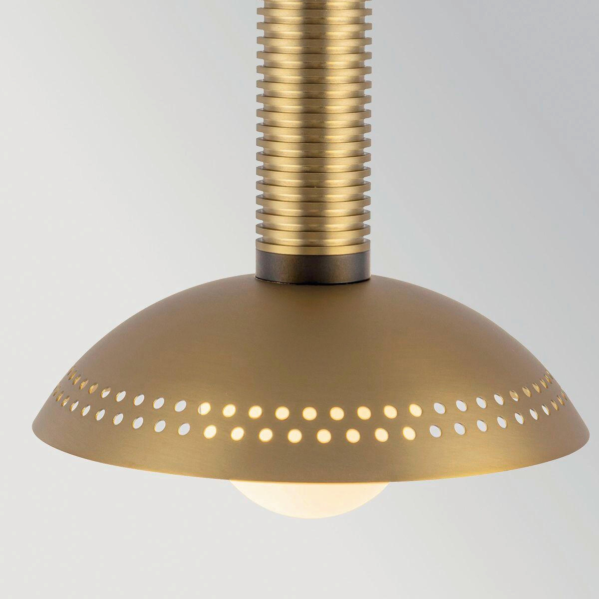 LED-HÄNGELEUCHTE Alora Mood 15,2/24,1 cm  - Goldfarben, Design, Glas/Metall (15,2/24,1cm) - Elstead Lighting