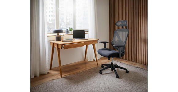 SCHREIBTISCH 120/65/76 cm in Wildeiche - Wildeiche, Natur, Holz (120/65/76cm) - Linea Natura