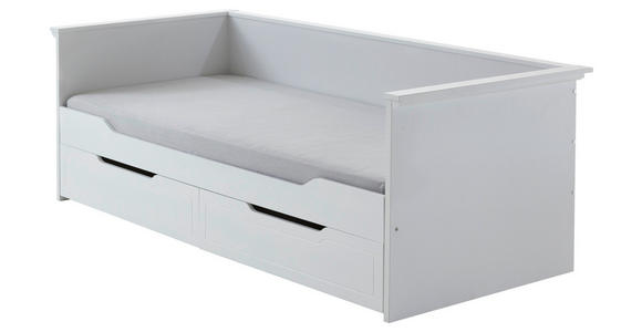 AUSZIEHBETT 90/180/200 cm in Weiß - Weiß, KONVENTIONELL, Holz/Holzwerkstoff (90/180/200cm) - Carryhome