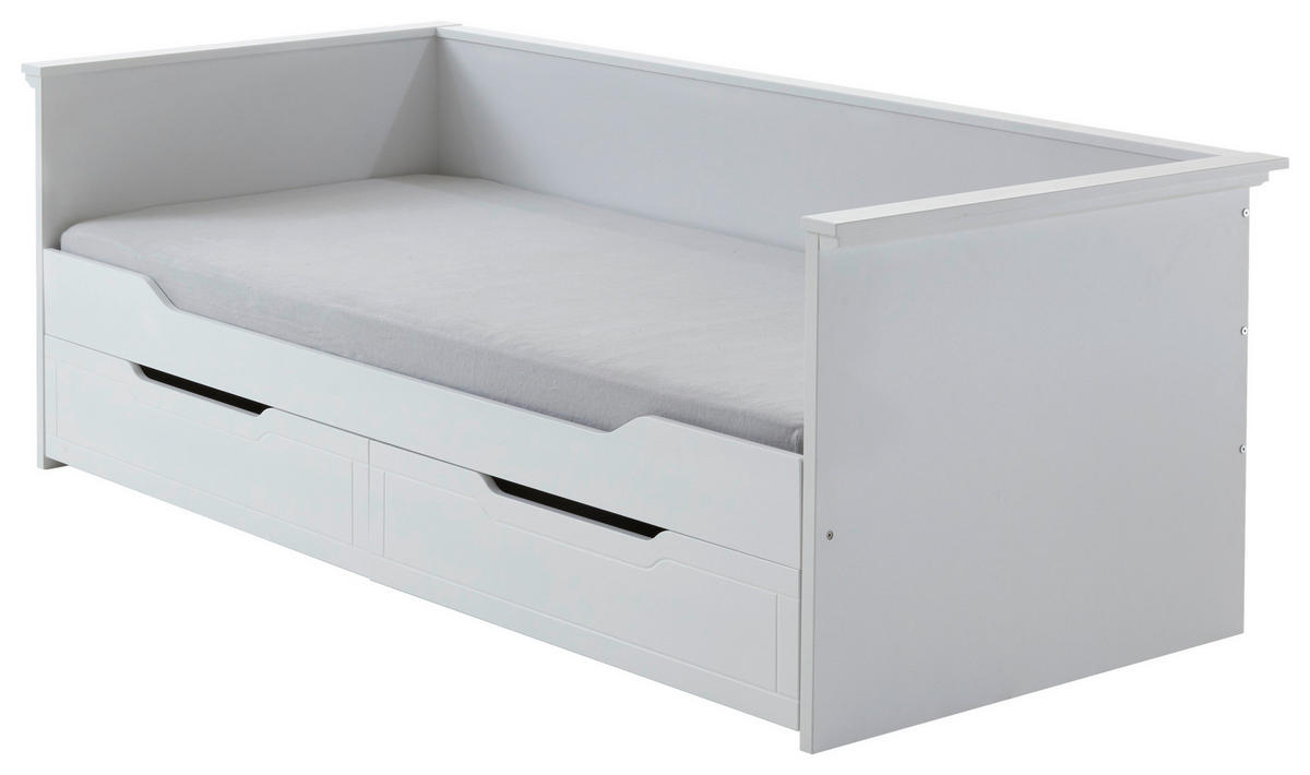PAT EXTENSIBIL in alb  - alb, Konventionell, plastic/lemn (90/180/200cm) - Carryhome