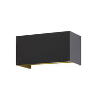 LED-WANDLEUCHTE 20/10/10 cm   - Schwarz, Design, Metall (20/10/10cm) - Fischer & Honsel