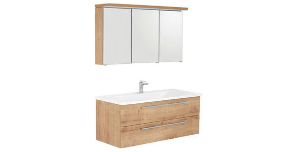 BADEZIMMER  in 120 cm  - Eichefarben, KONVENTIONELL, Holzwerkstoff (120cm) - Dieter Knoll