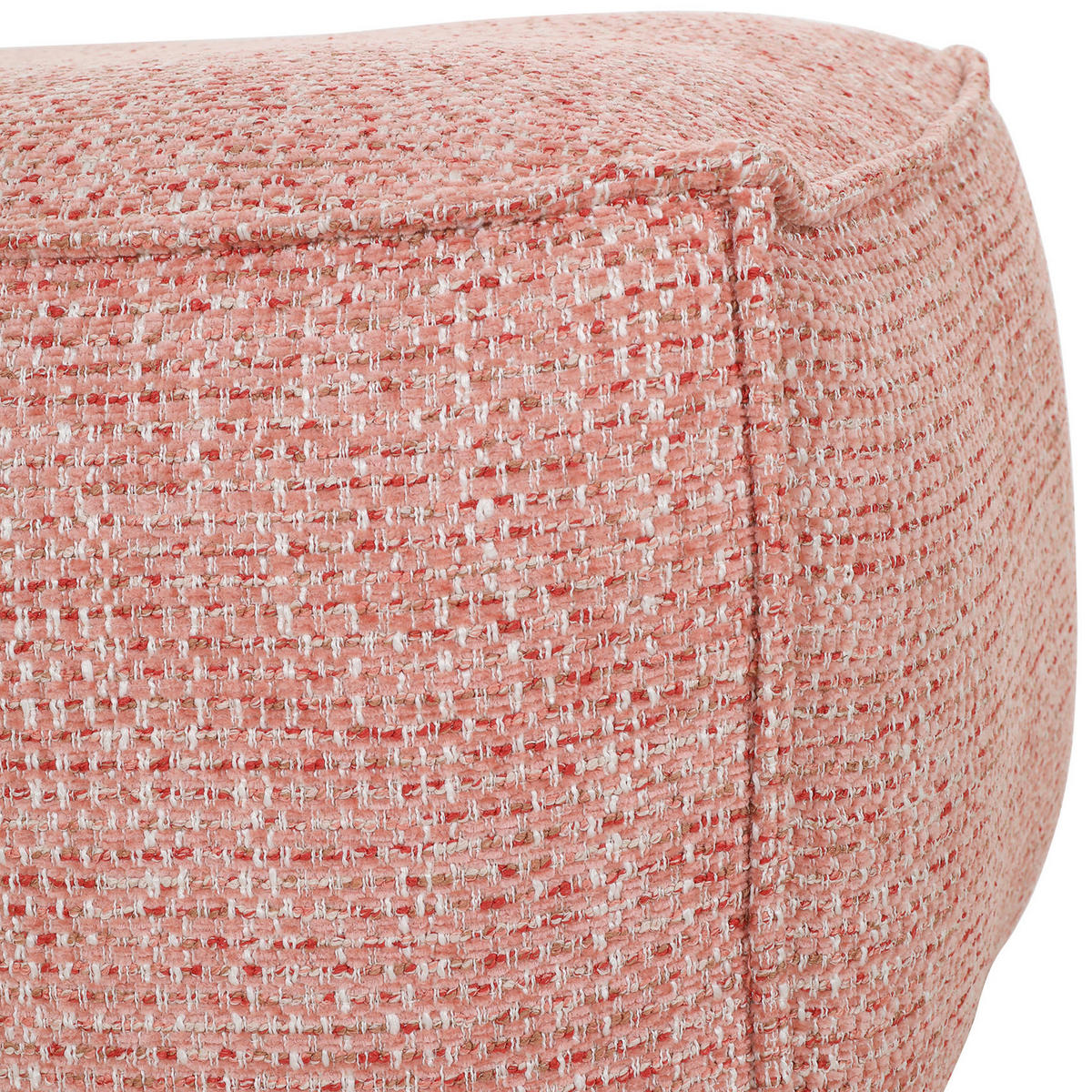 HOCKER in Textil Koralle  - Koralle, Konventionell, Textil (65/45/65cm) - Carryhome