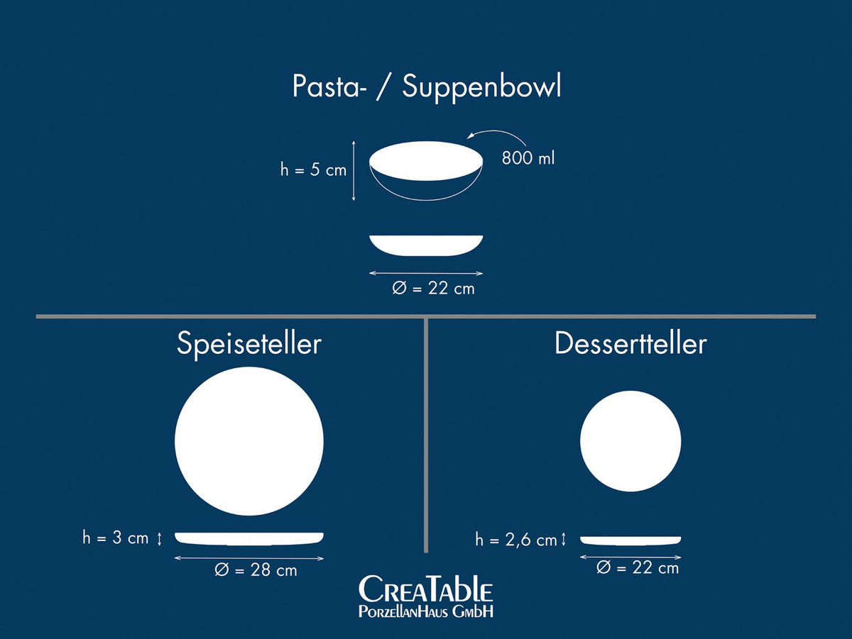 TAFELSERVICE Uno 12-teilig  - Schwarz, Design, Keramik (36,5/36,5/34,5cm) - Creatable