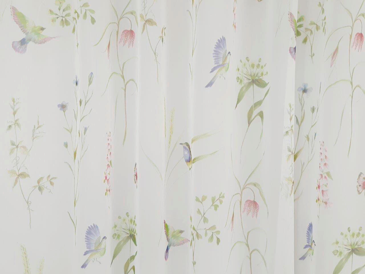 PERDEA TIP PLASĂ  - lila/alb, Basics, textil (290cm)