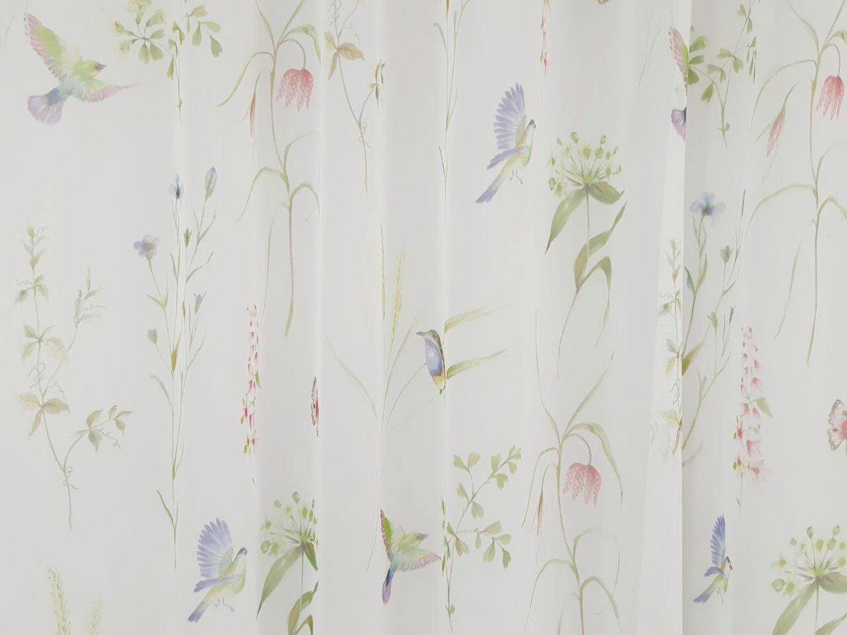 Perdea Tip Plasă  - lila/alb, Basics, textil (290cm)