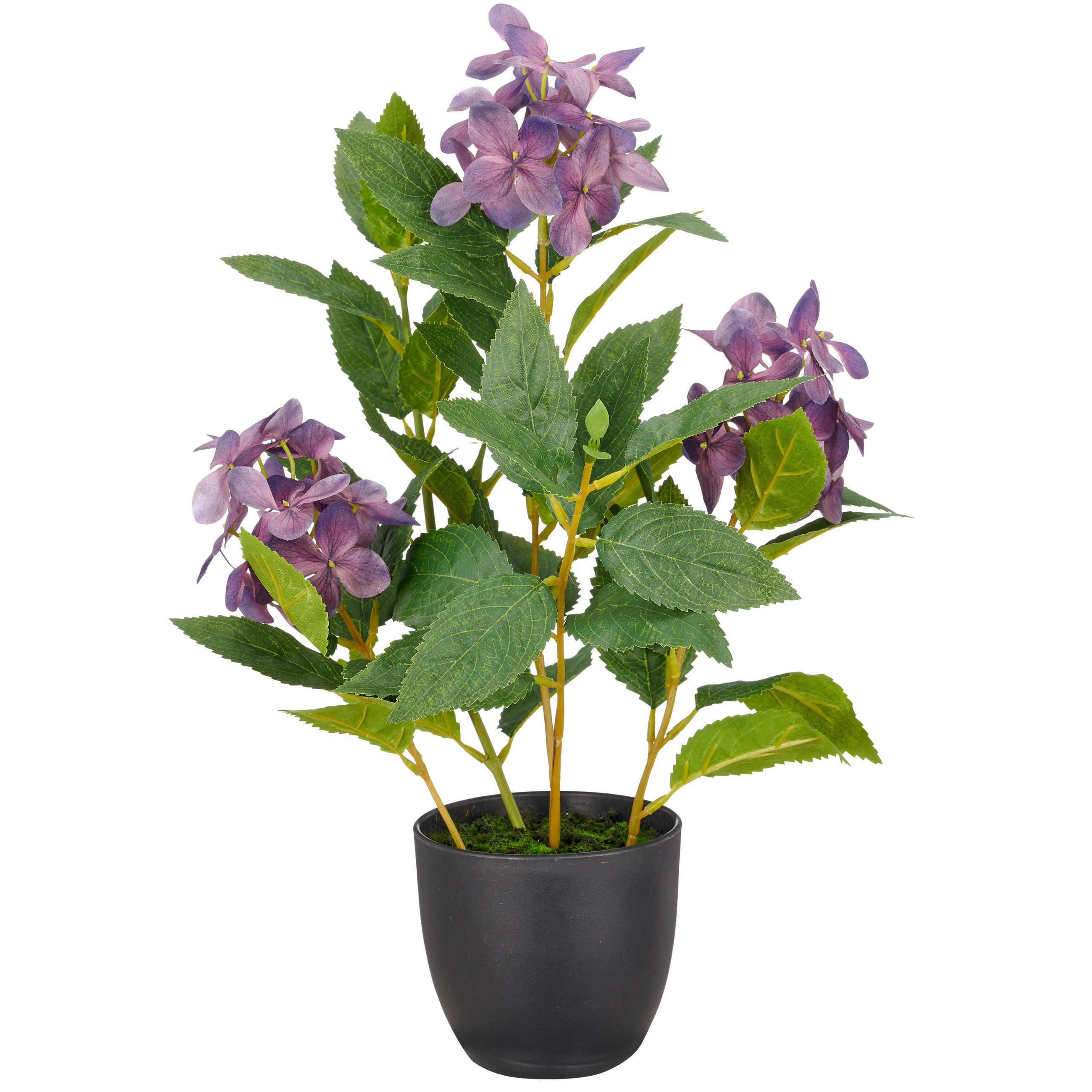 KUNSTBLUME - Lila/Schwarz, Basics, Kunststoff (45cm)