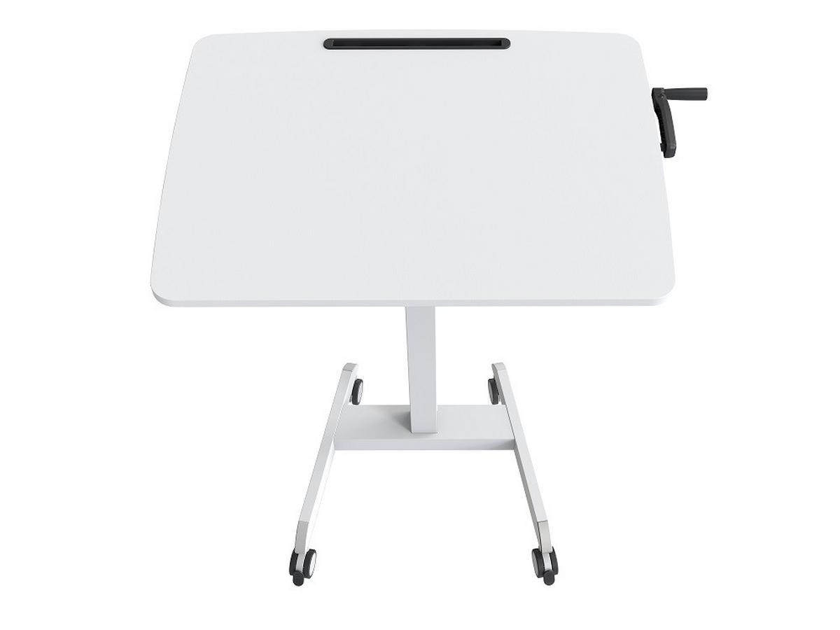 LAPTOPTISCH WORKSTATION - Weiß, Design, Holzwerkstoff/Kunststoff (80/60/80-130cm) - Boxxx