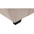 ECKSOFA Taupe Cord Rückenkissen, Armlehnenkissen, Bettkasten, Schlaffunktion, Rücken echt, Liegefläche im Originalstoff  - Taupe/Schwarz, KONVENTIONELL, Kunststoff/Textil (304/212cm) - Carryhome