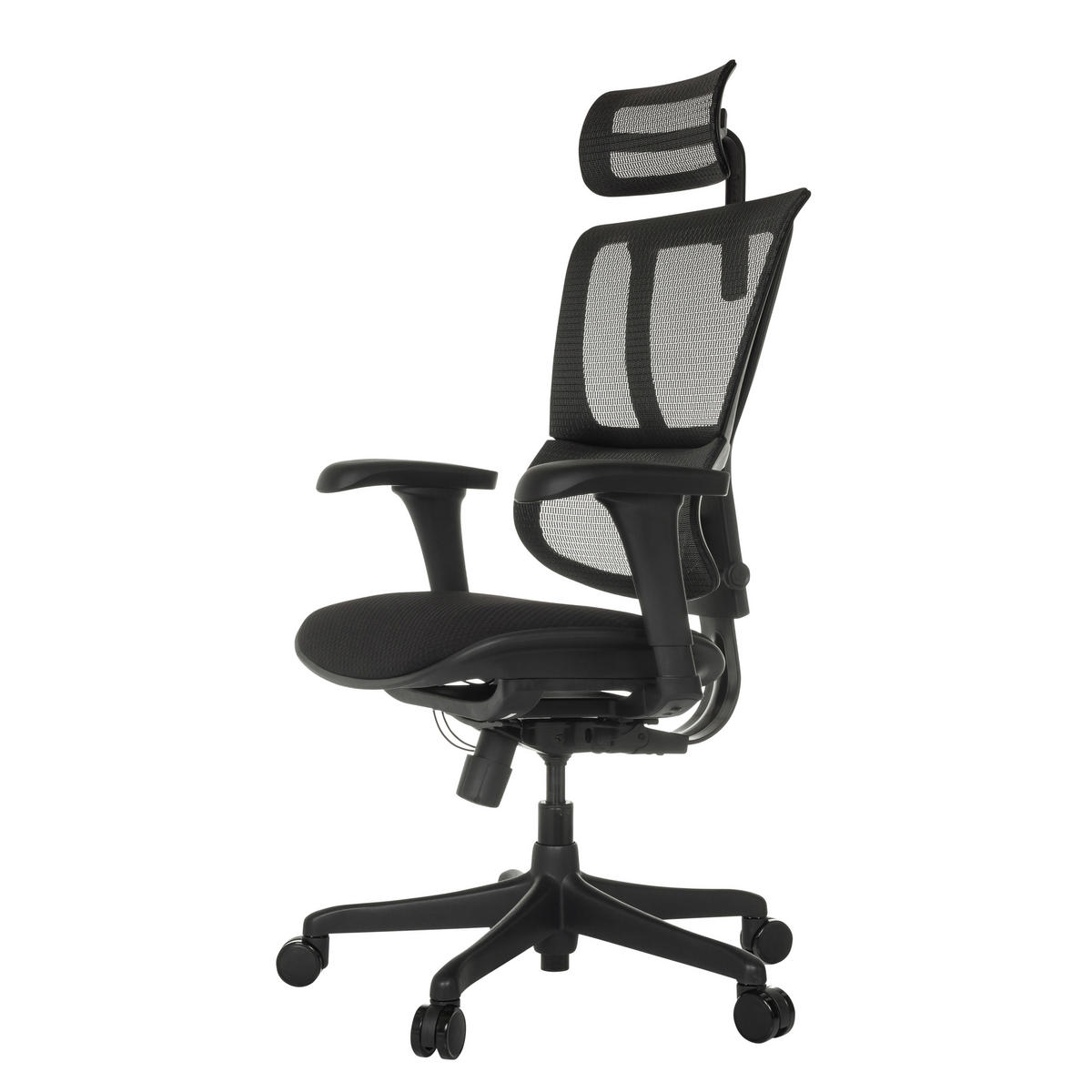 SNURRSTOL  i nät svart  - svart, Modern, textil/plast (69/112 - 134/63cm) - MID.YOU