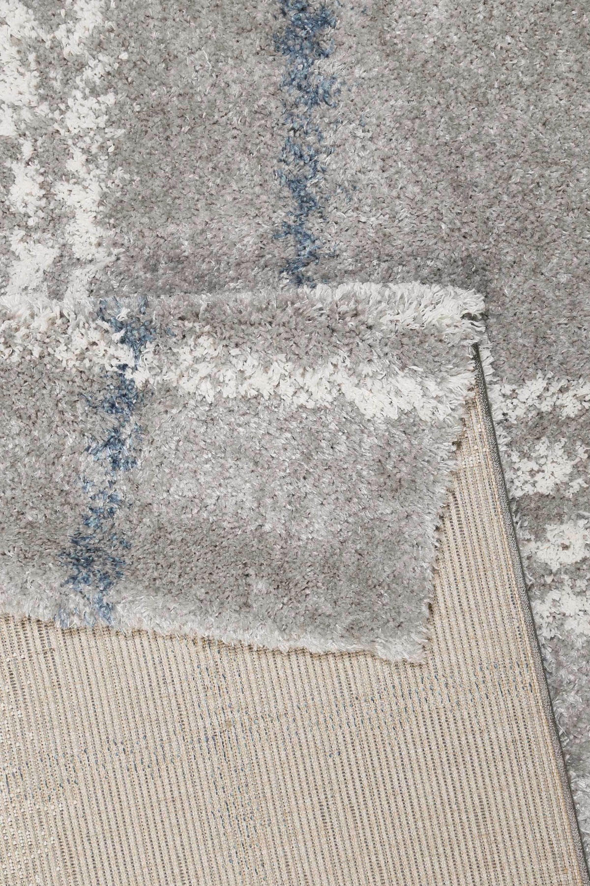 HOCHFLORTEPPICH 160/225 cm Nora Blau, Creme, Grau  - Blau/Creme, KONVENTIONELL, Textil (160/225cm) - Esprit