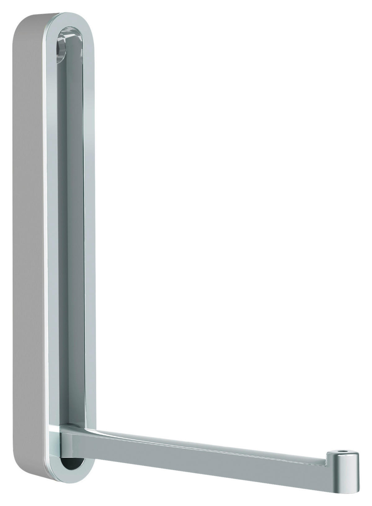 WANDHAKEN  in Silberfarben, Chromfarben  - Chromfarben/Silberfarben, Design, Kunststoff/Metall (2,1/16/2,1-15,6cm)