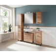 WASCHBECKENUNTERSCHRANK 60/53/33 cm  - Eichefarben/Schwarz, Design, Holzwerkstoff/Metall (60/53/33cm) - Xora