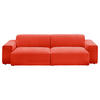 BIGSOFA Chenille Rot  - Rot/Schwarz, Design, Kunststoff/Textil (238/71/101cm) - Pure Home Lifestyle