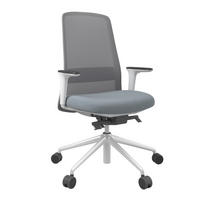 DREHSTUHL Grau, Weiß, Pastellblau  - Pastellblau/Weiß, MODERN, Kunststoff/Textil (70/103-115/70cm)