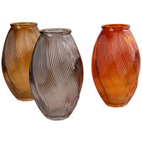 VASE  - Beige/Terracotta, LIFESTYLE, Glas (12/20cm)