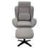 RELAXAČNÍ KŘESLO S TABURETEM, textil, šedá, černá - šedá/černá, Moderní, kov/textil (75/109/81cm) - Carryhome RELAXAČNÍ KŘESLO S TABURETEM, textil, šedá, černá - šedá/černá, Moderní, kov/textil (75/109/81cm) - Carryhome