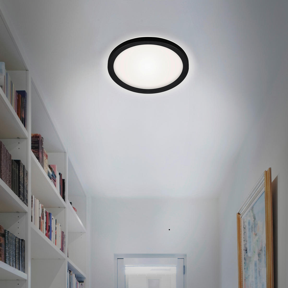LED-PANEL  Slim 12 W/1400 lm/4000 K/230 V/ - črna, Basics, umetna masa (19/2,8cm)