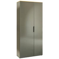 GARDEROBENSCHRANK Galaverna  in 83,1/187,2/35,1 cm  - Grau Hochglanz/Anthrazit, Design, Holzwerkstoff (83,1/187,2/35,1cm) - Carryhome