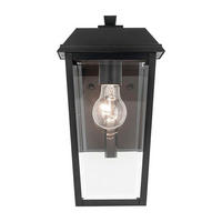 WANDLEUCHTE Kichler 33/18,4/21 cm  - Schwarz, Design, Glas/Metall (33/18,4/21cm) - Elstead Lighting