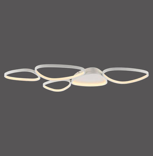 STROPNÍ LED SVÍTIDLO, 116,5/56,5/6,5 cm - bílá, Design, kov/plast (116,5/56,5/6,5cm)