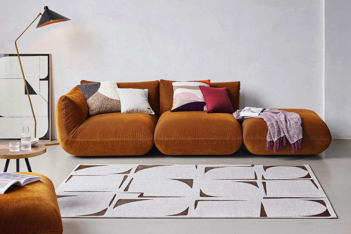 FLACHWEBETEPPICH 200/290 cm Nelle Creme, Beige, Bronzefarben  - Beige/Creme, Design, Textil (200/290cm) - Esprit