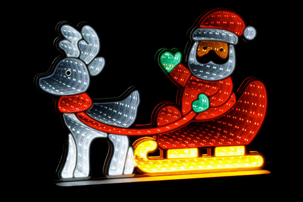 TÉLAPÓ - áttetsző, Lifestyle, műanyag (40/8/28,6cm) - X-Mas