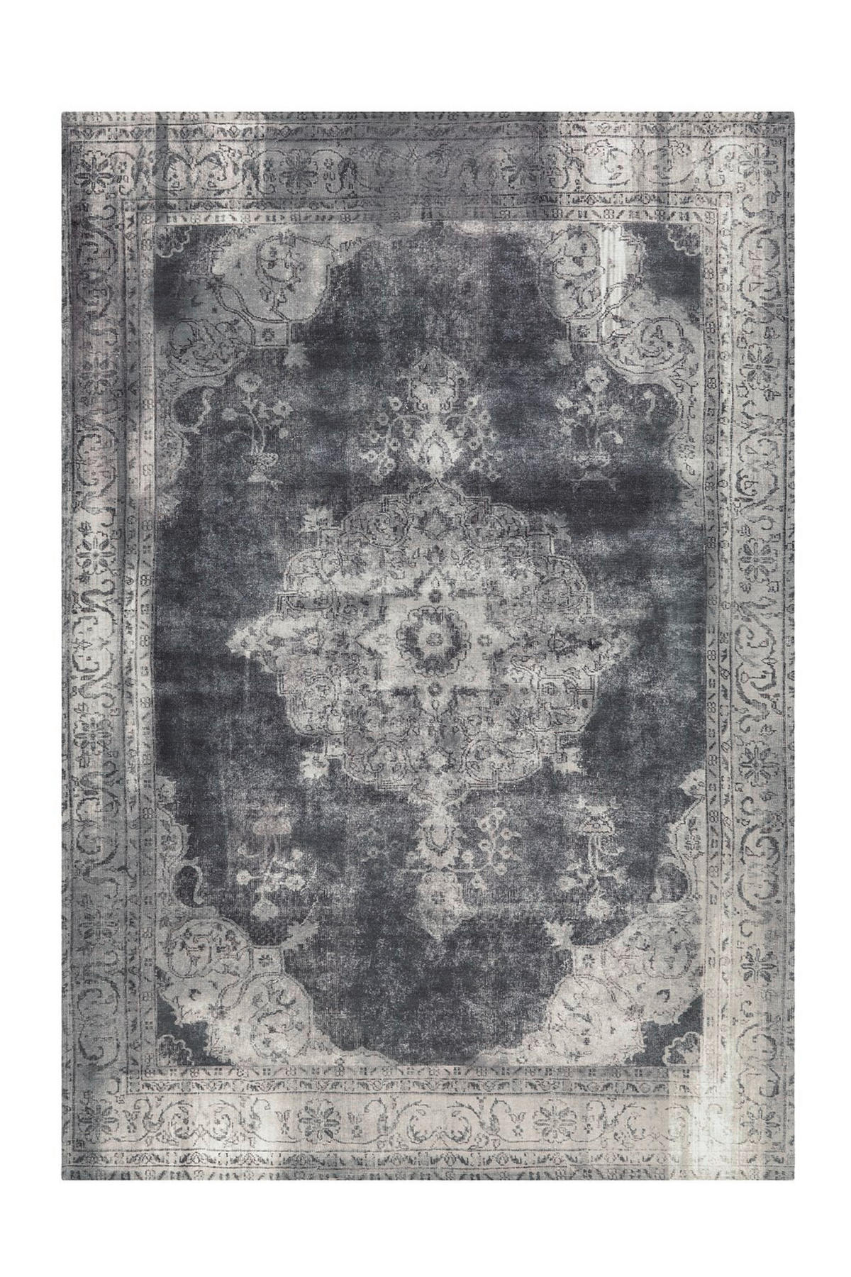 FLACHWEBETEPPICH 200/290 cm Vintage 8400 Grau Grau  - Grau, KONVENTIONELL, Textil (200/290cm)