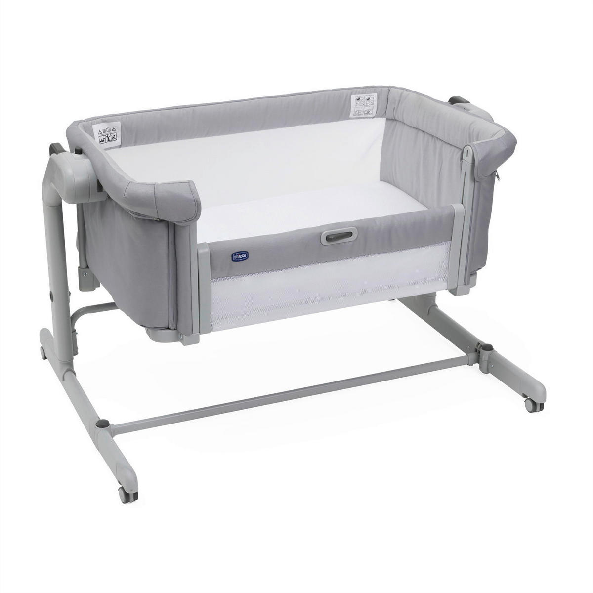 BEISTELLBETT NEXT2ME MAGIC EVO   - Grau, Basics, Textil/Metall (99/73,5/64/80cm) - Chicco