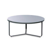 COUCHTISCH Sicherheitsglas 80/80/35 cm rund Grau  - Grau, Design, Glas/Metall (80/80/35cm) - Xora