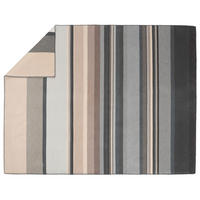 PLÉD 140/200 cm  - bézs/barna, Basics, textil (140/200cm) - Ibena