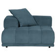 SOFAELEMENT  in Flachgewebe Petrol  - Graublau/Petrol, KONVENTIONELL, Kunststoff/Textil (125/66/155cm) - Carryhome