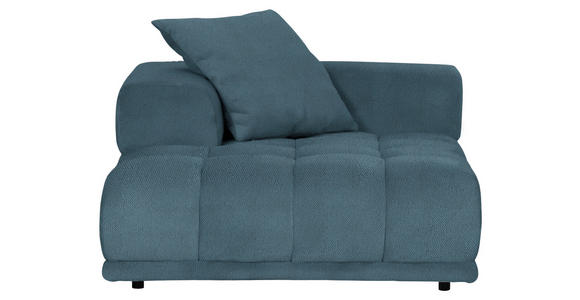 SOFAELEMENT  in Flachgewebe Petrol  - Graublau/Petrol, KONVENTIONELL, Kunststoff/Textil (125/66/155cm) - Carryhome