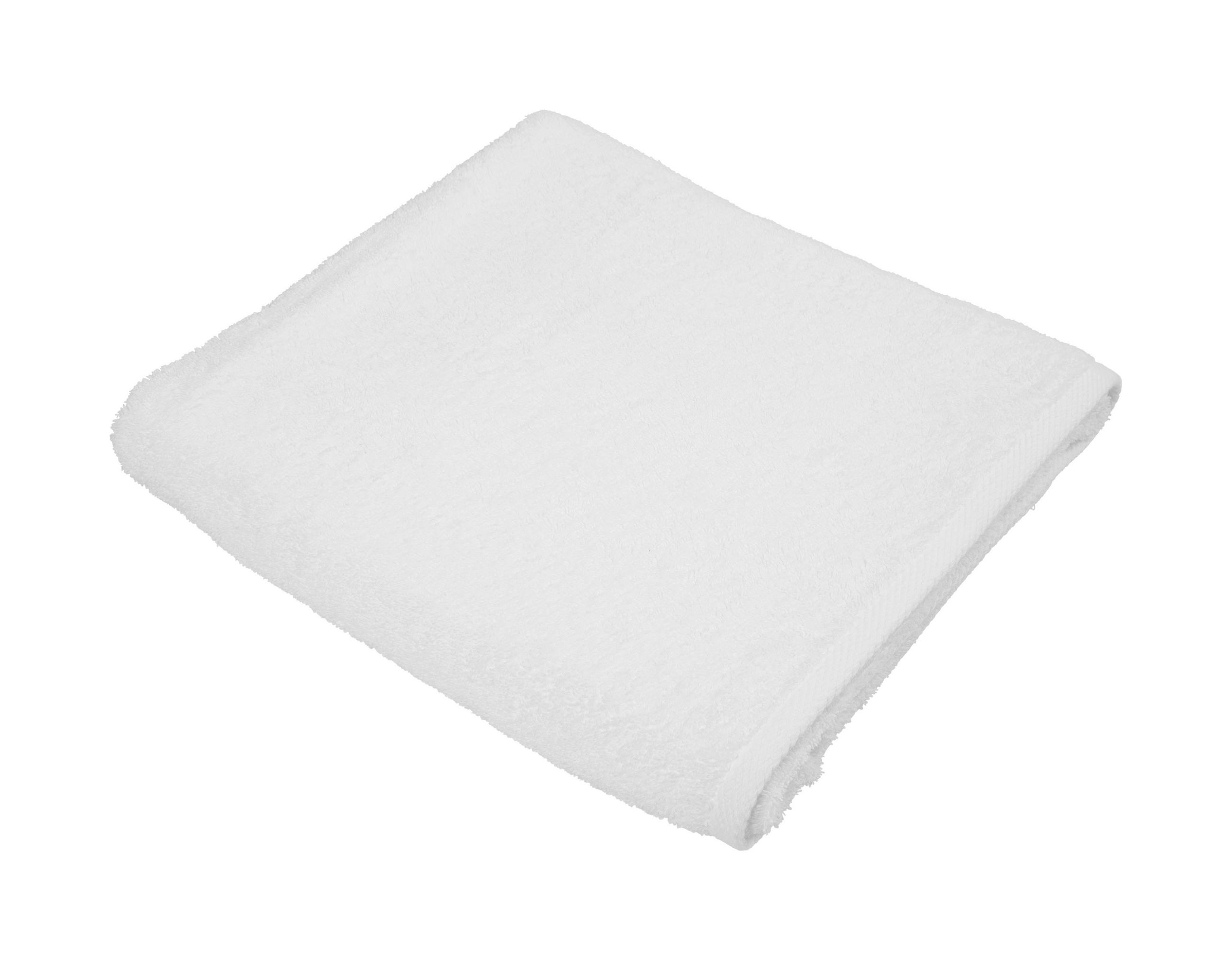 BADETUCH Palma Weiss 100/150 cm  - Weiss, Basics, Textil (100/150cm) - Esposa