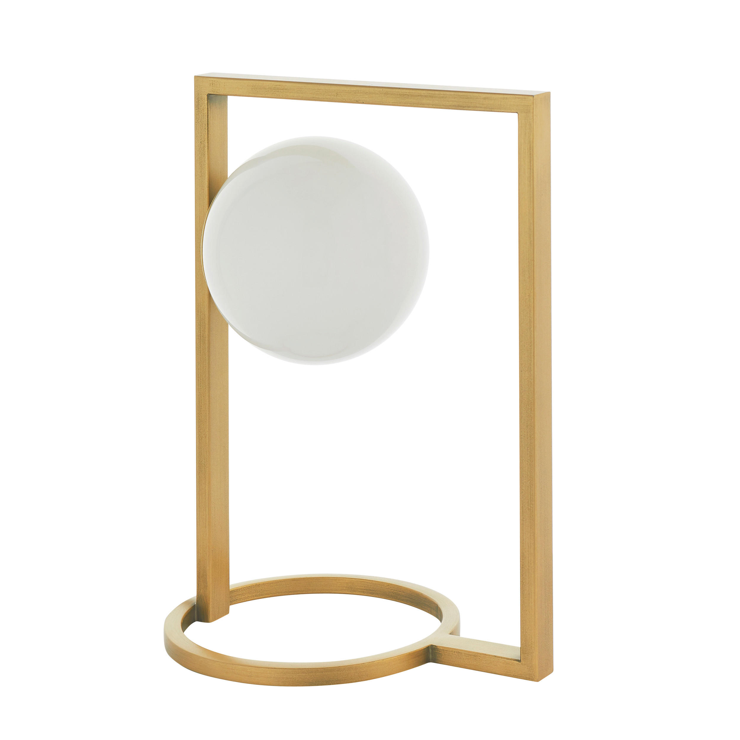 TISCHLEUCHTE 22/16/30 cm   - Goldfarben/Opal, Basics, Glas/Metall (22/16/30cm) - ENDON