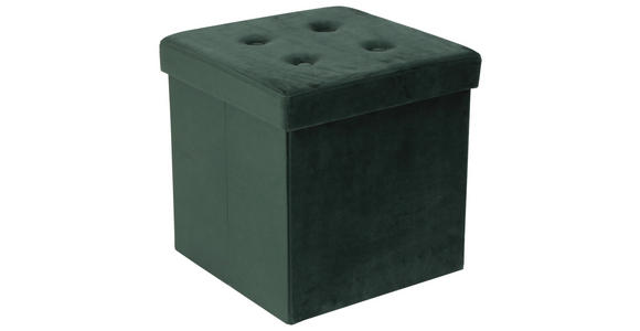 SITZBOX  - Grün, MODERN, Textil (38/38/38cm) - Carryhome