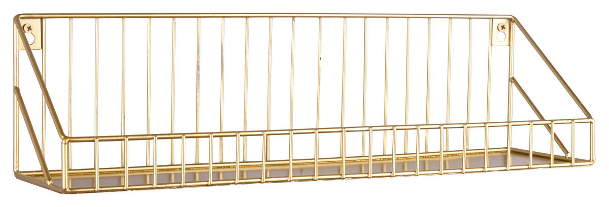 WANDREGAL Goldfarben  - Goldfarben, MODERN, Metall (45/11/11cm)