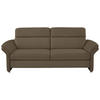 3-SITZER-SOFA in Echtleder Grau  - Alufarben/Grau, KONVENTIONELL, Leder/Metall (228/96/92cm) - Beldomo Premium