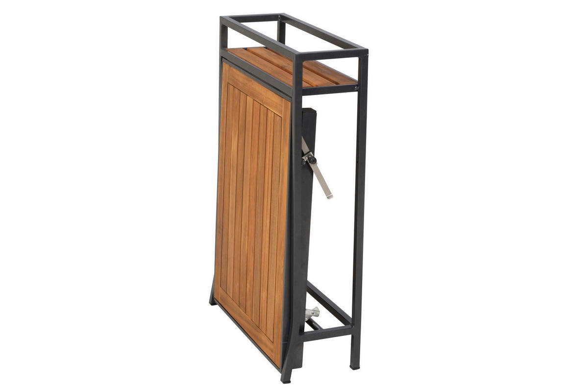 GARTENTISCHGRUPPE  - Graphitfarben/Naturfarben, KONVENTIONELL, Holz/Textil - Gardenson