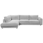 ECKSOFA  in Cord Grau  224/325 cm  - Schwarz/Grau, Design, Kunststoff/Textil (224/325cm) - Hom`in
