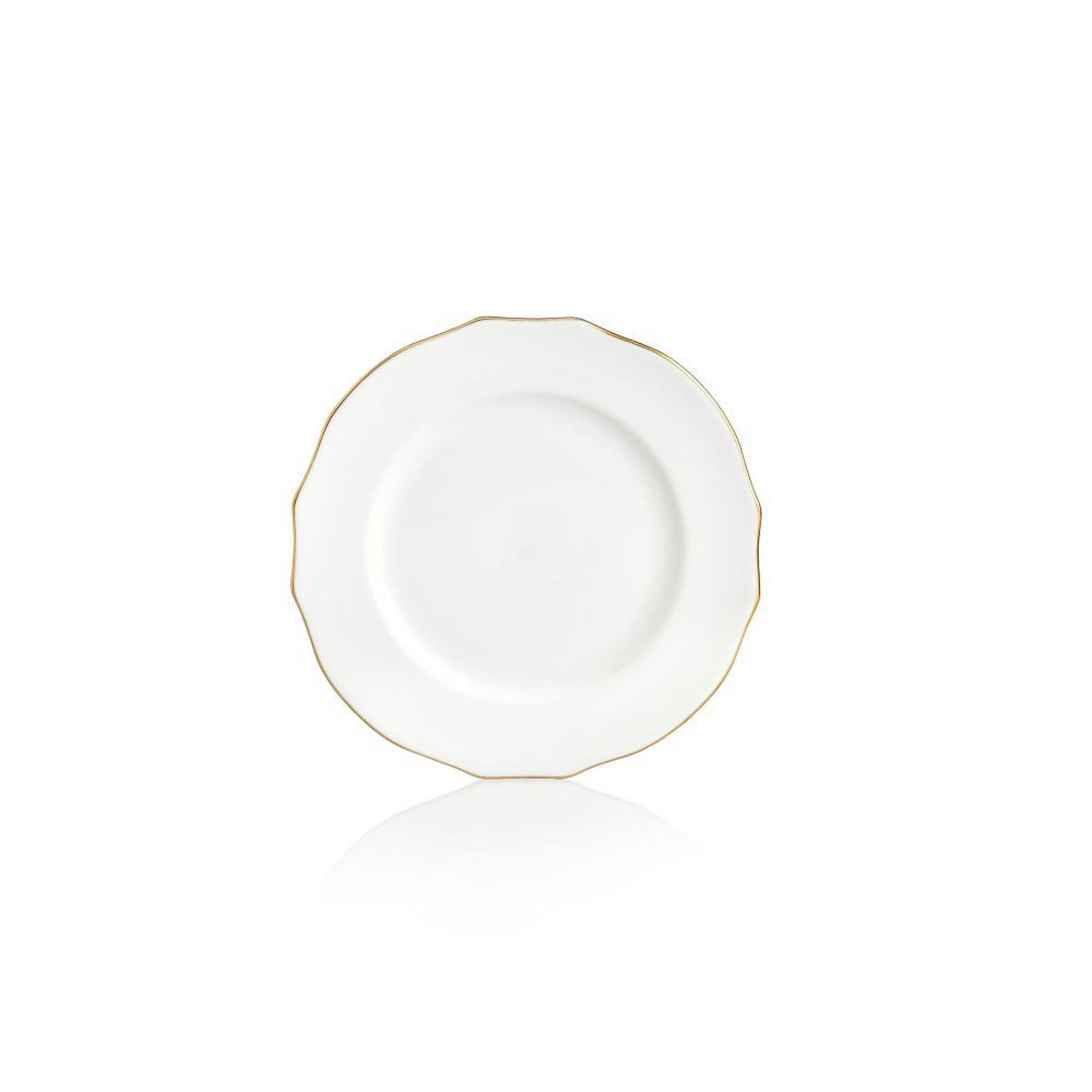 TAFELSERVICE 12-teilig 4 Personen Weiß, Goldfarben  - Goldfarben/Weiß, KONVENTIONELL, Keramik - Novel