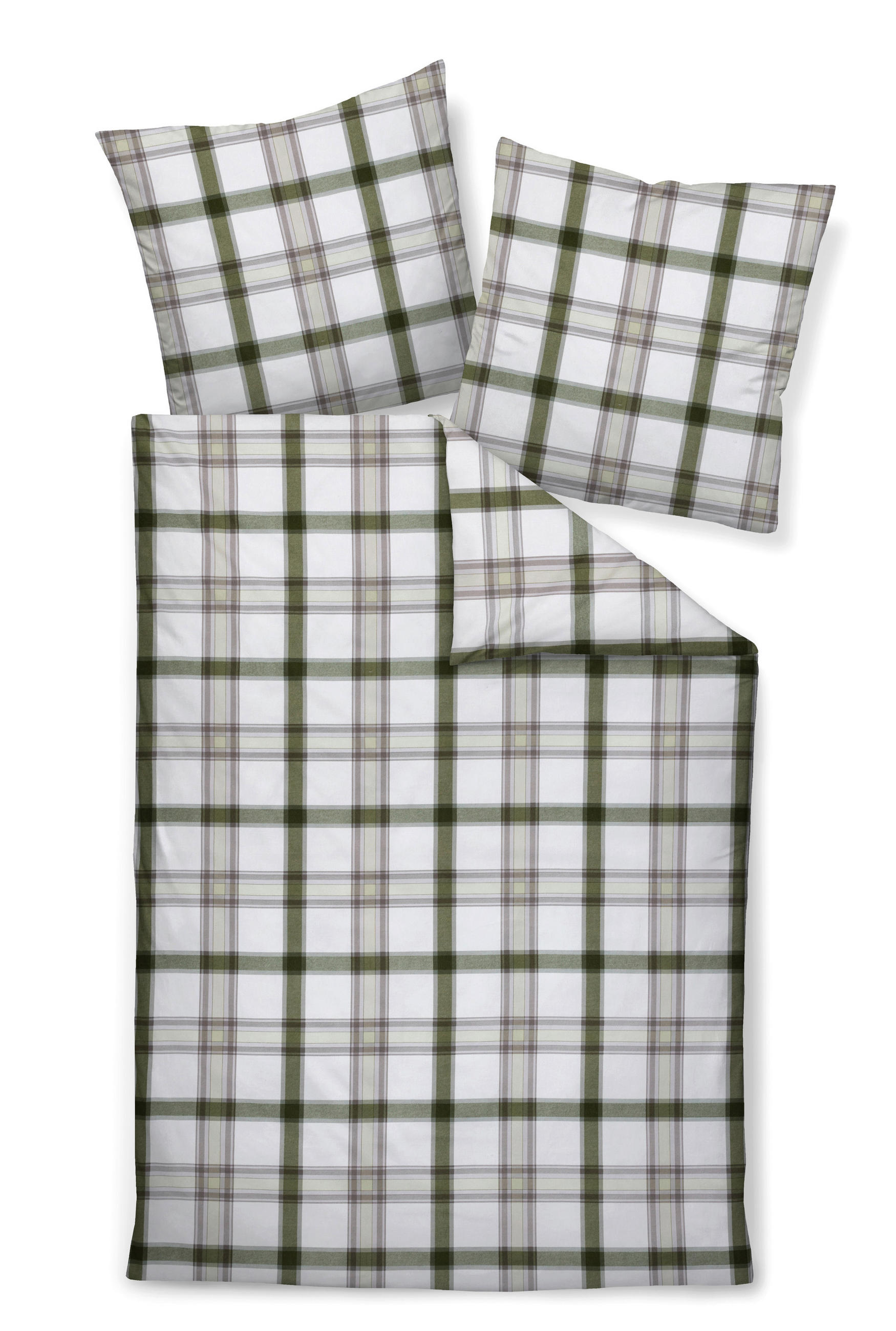 BETTWÄSCHE 155/200 cm  - Grün, Design, Textil (155/200cm) - Janine